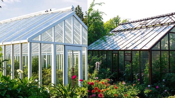 Comparatif des caractéristiques : serres en aluminium versus acier