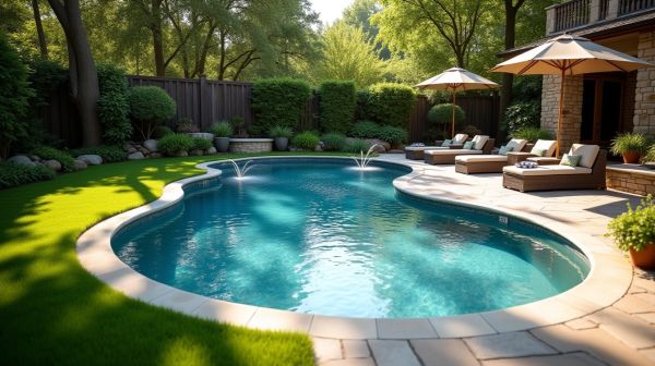 Des avantages d'une piscine coque 8x4 arrondie pour votre jardin